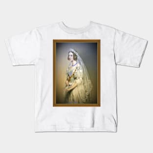 Queen Victoria as a bride Kids T-Shirt